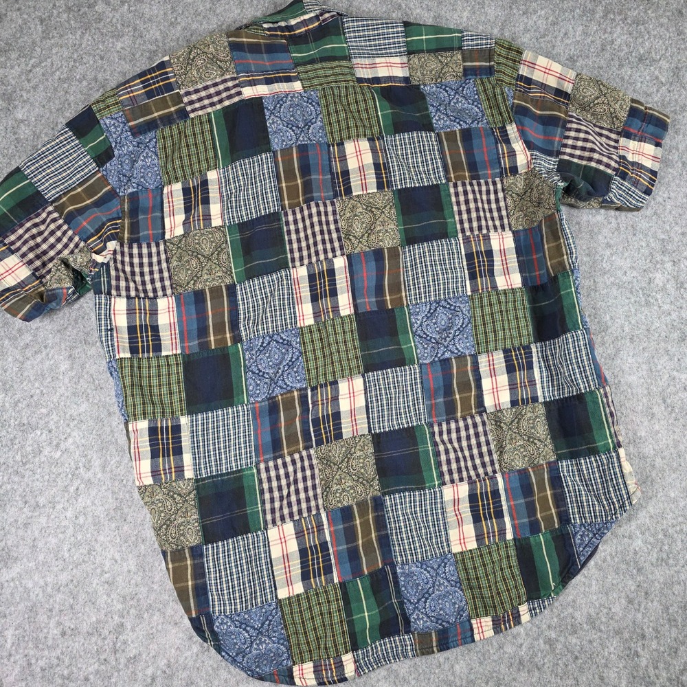 Vintage Gap Patchwork Plaid Shirt Button Quilted … - image 4